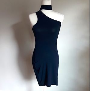 Blue bodycon dress